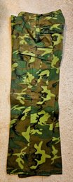 1 Pair Of Camouflage 100% Cotton Wind Resistant Poplin Class 2 Men's Trousers