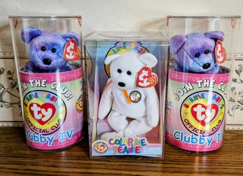 2 Chubby IV  In Sealed Containers And Color Me Beanie TY Bears