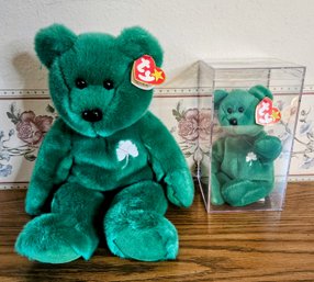 Vintage 1997 Ty Beanie Baby With Buddy ' Erin' With Tag Errors