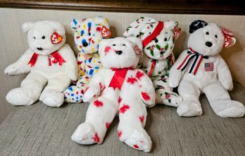 Collection Of 5  Ty Beanie Baby Buddies