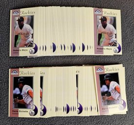 1994 Colorado Rockies Dante Bichette And Roberto Mejia Trading Cards