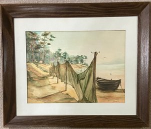 Original Framed Water Painting Signed By Artist ****