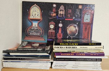 Collection Of Clock Books Incl Welch Clocks, Waterbury Clocks & More