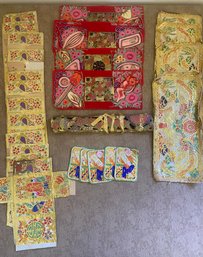 Rare Find Chinese Paper Cut And Gold Foil Art And Unique Hand Painted Art On Foil