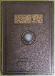 New International Atlas Of The World Hardcover Book Deluxe 1945 Edition