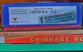 Lot Of 5 Vintage Cribbage Sets