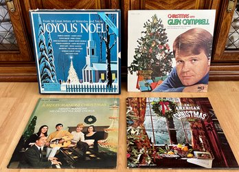 Collection Of LP Vinyl Incl Glen Cambell, National Geographic Compilation, Joyous Noel & More