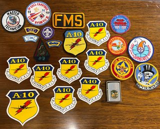 Vintage Patches, FMS Pocket Lighter & Lots Of A-10 Stickers