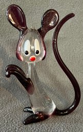 Blown Glass Murano Style Mouse