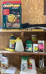 Collection Of Garden Supplies Incl Plant Food, Sprayers & More