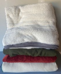 Collection Of Blankets Incl Wool, Sherpa & More