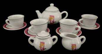 Vintage Barbie 13-piece Porcelain Tea Set