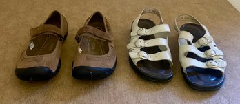 Keen And Clarks Women's Shoes, Mary Jane And White Sandals Size 8