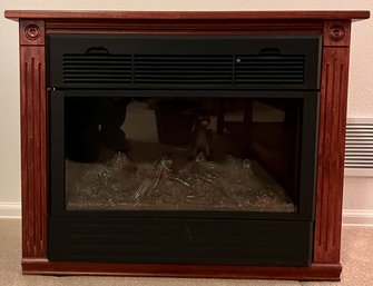 Heat Surge Fireplace Space Heater On Casters (tested)