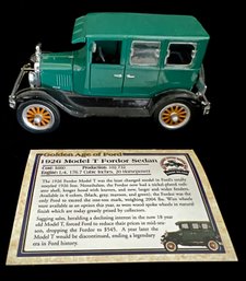 1926 Model T Forder Sedan Collectors Car With Card