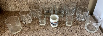 Collection Of Glasses Incl Jack Daniels Whiskey Glasses, Old No.7 Shot Glasses & More