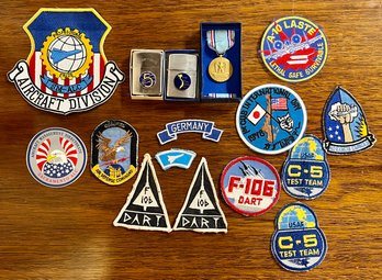 Vintage Air Force Patches, Japan & Korea Pocket Lighters & Efficiency Honors Pin