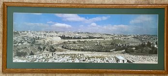The Old City Of Jerusalem Print In Wooden Frame