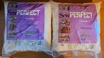 2 New Sew Perfect Pillow Inserts