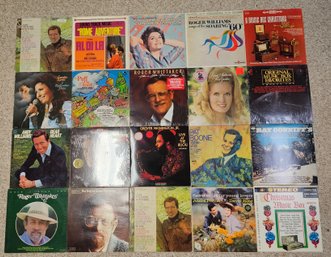 Lot Of 12' LP Vinyl Records Incl Andy Williams, Pat Boone, Christmas Collections & More