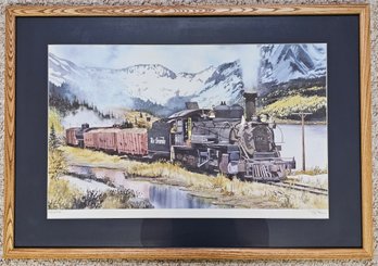 461 Rio Grande Train Print In Wooden Frame