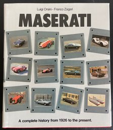 Maserati A Complete History From 1926 To The Present Hardcover Book