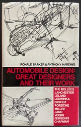 Automobile Design: Great Designers And Their Work Hardcover Book