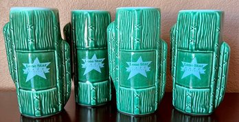 4 Lone Star Cafe Cactus Ceramic Cups