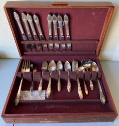 1842 Rogers Bros First Love Flatware/serving Utensils, 54pcs