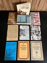 Lot Of Vintage & Antique Books Incl Favorite Song Books, Before They Ask & More