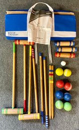 Vintage Bocce Ball And Croquet Set- By Sports Craft.