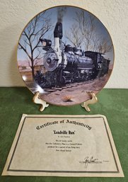 Silver Sandpiper Collectables Plate, Leadville Run #357 With Certificate Of Authenticity