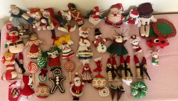 Vintage Stuffed Handmade Ornaments