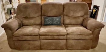 La-z-boy 3 Cushion Reclining Microfiber Couch