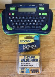 Brother Sticker Label Maker (battery Powered) With Two Tape Refills