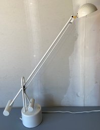 White Metal Adjustable Lamp