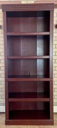 5 Tier Pressed Wood Shelf With Cherry Finish, 2 Of 2