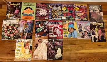 Lot Of Art Magazines On Crochet & Other Hand Crafts