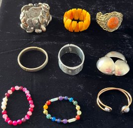 9 Very Nice Bracelets Incl. Michael Kors, Barse, Sarah Coventry And More.