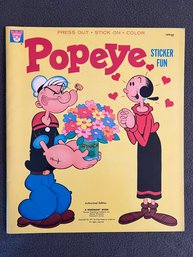 Vintage Popeye Sticker Fun Book