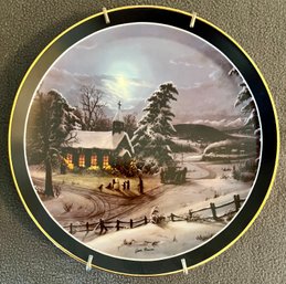 Church Un The Wildwood By Jesse Barnes Collectors Plate Numbered 1611/5000