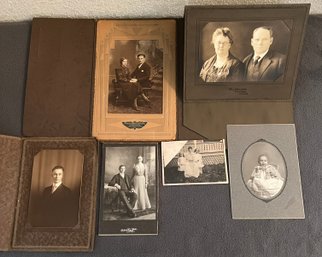 Lot Of Black & White Photos Incl 2 In Paper Pop-out Frames