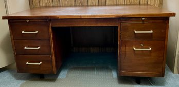 Vintage Desk W/ Locking File Drawer