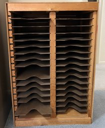 Large Wood And Masonite File Organizer