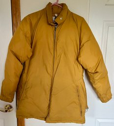 Vintage Yellow Puffer Jacket By Gerry Made In Boulder Colorado Size Womens Med/large