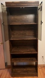 Particle Board Shelving Unit With Lighted Display (not Tested)