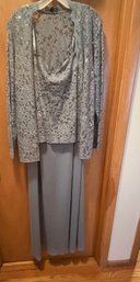 Beautiful Periwinkle Evening Gown W/ Jacket Size 22W