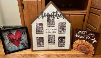 Family Picture Frame With 2 Prints