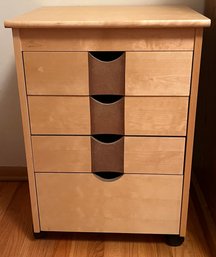 Rolling Particle Board Drawer Unit