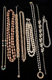 An Assortment Of Vintage Womens Necklaces
